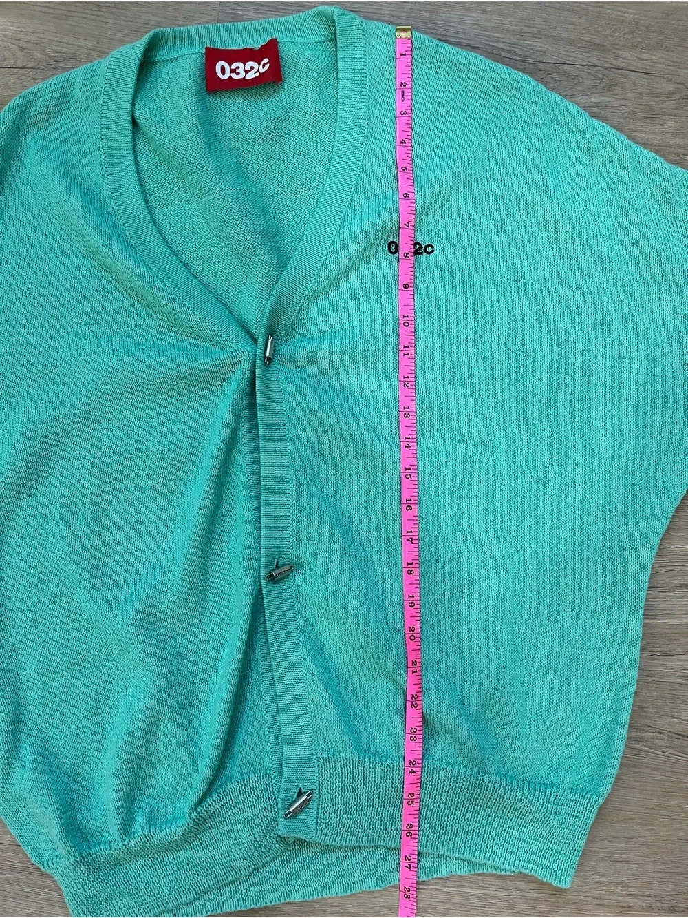 032c RARE St. Marks Off Green Oversized Cardigan Medium SS26